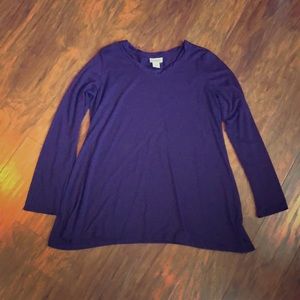 Maternity - Purple Long Sleeved Shirt - Medium